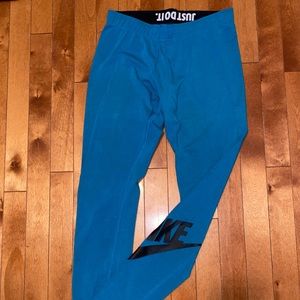 Blue Nike Leggings